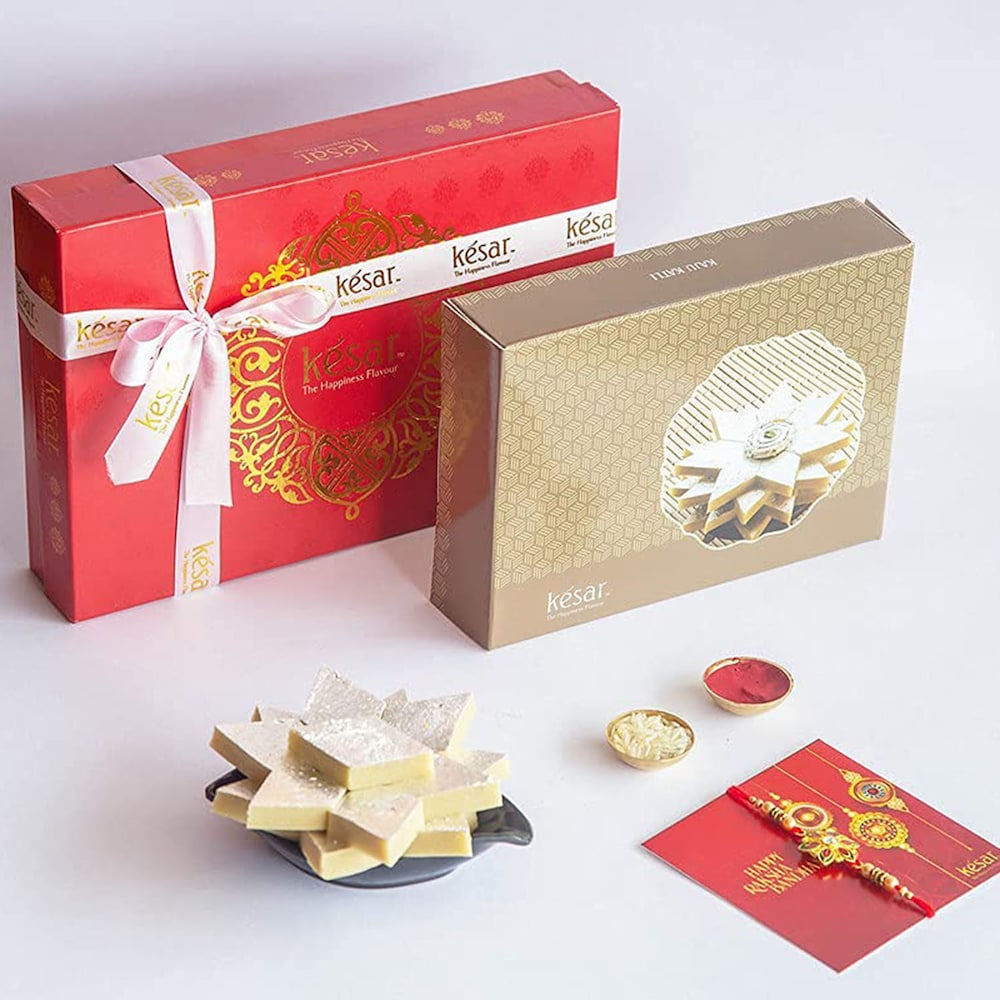  Rakhi With Kaju Katli
